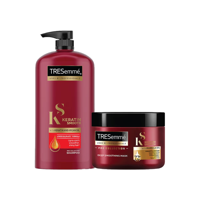 Tresemme Keratin Smooth Argan Oil Shampoo & Deep Smoothing Mask Combo