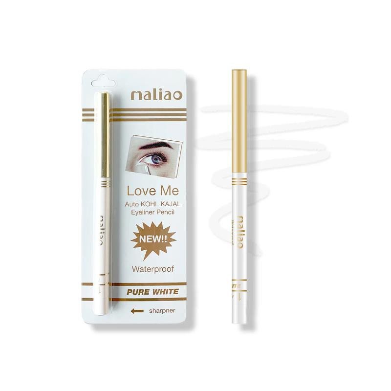 Maliao LOVE ME Waterproof Pure White Kohl Kajal Pencil Eyeliner-0.35g M192