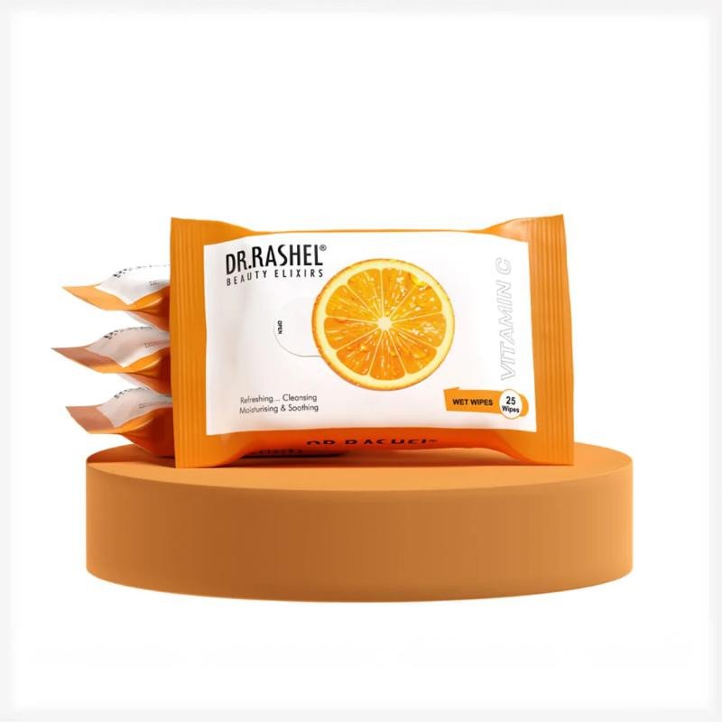 Dr.Rashel Vitamin C Face Wet Wipes-25pieces