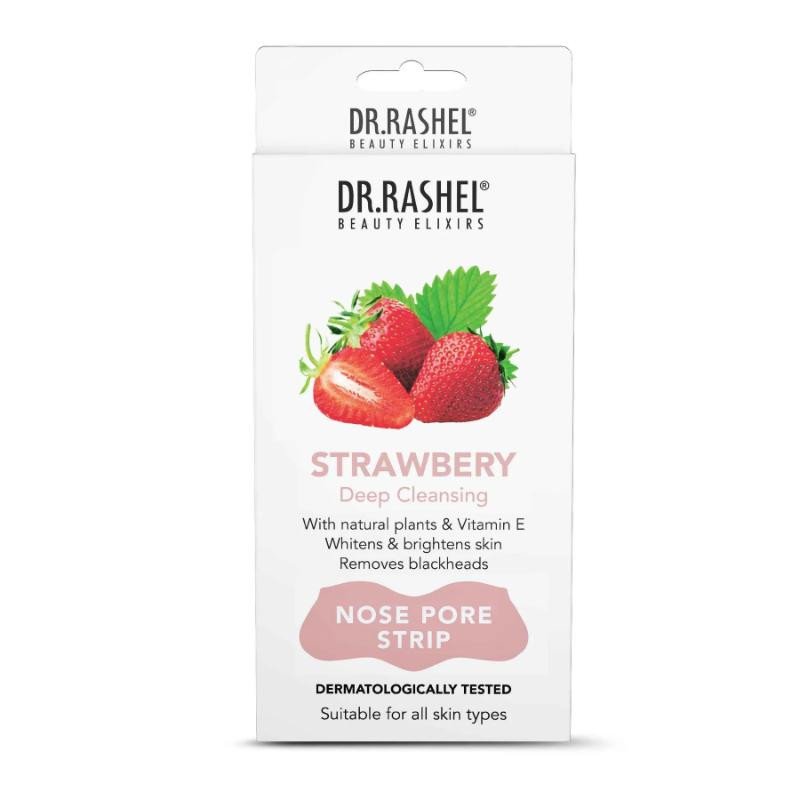 Dr.Rashel Whiteheads Remover Nose Strips Strawberry (10 Strips)