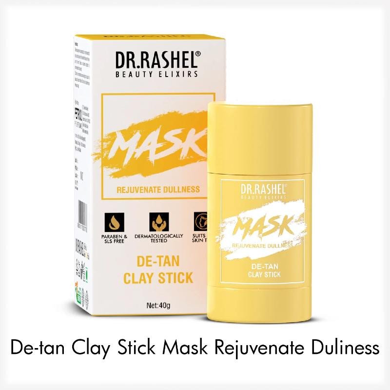 DR.RASHEL DE-TAN CLAY STICK MASK WHICH REJUVENATE DULLNESS, PARABEN FREE  (40 g)