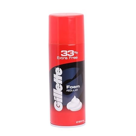 Gillette Classic Regular Pre Shave Foam,33% Extra Free