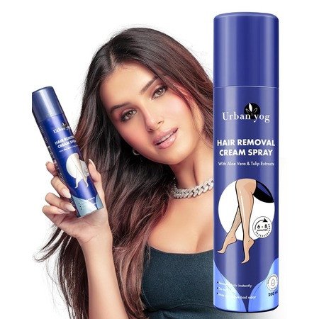 Urban yog Hair Removal Cream Spray for Women | Painless Body Hair Removal Spray for legs, hands, underarm & back 200 ml