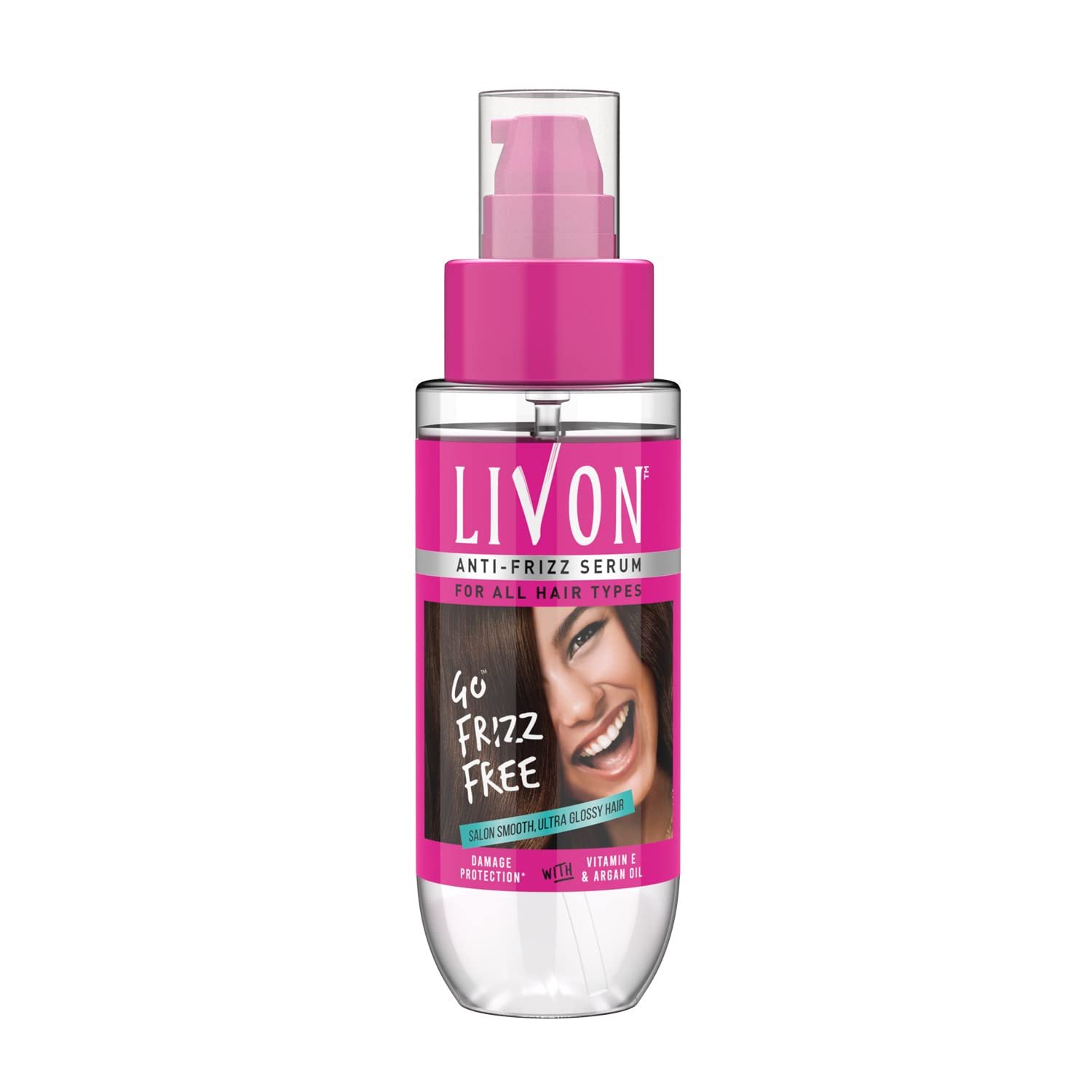 Livon Serum for Women & Men|All Hair Types for Frizz-free, Smooth & Glossy Hair |With Argan Oil & Vitamin E