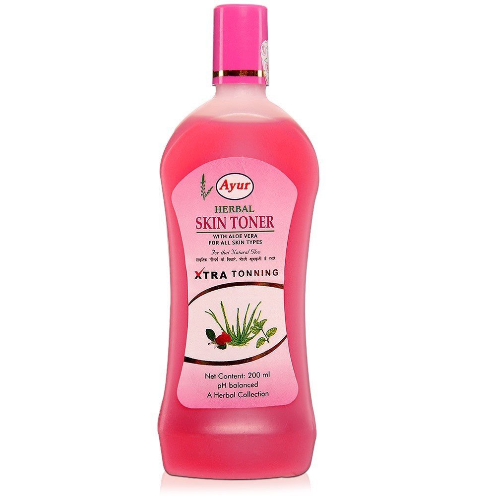 Ayur Herbal Skin Toner with Aloe Vera, Rose Water (100ml)