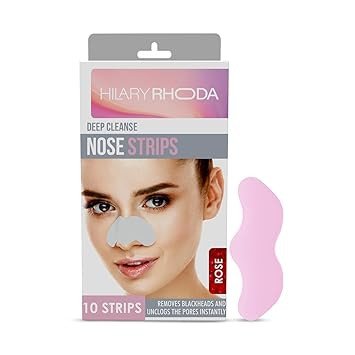 Hilary Rhoda Deep Cleanse Nose Strips | Instant Removal | Removes Blackheads | Removes Whiteheads | Deep Cleanses Skin & Removes Dirt & Oil |...