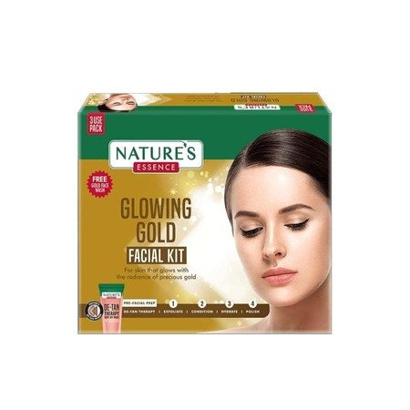 Nature's Essence Glowing Gold Facial Kit 60Gm + 50Ml