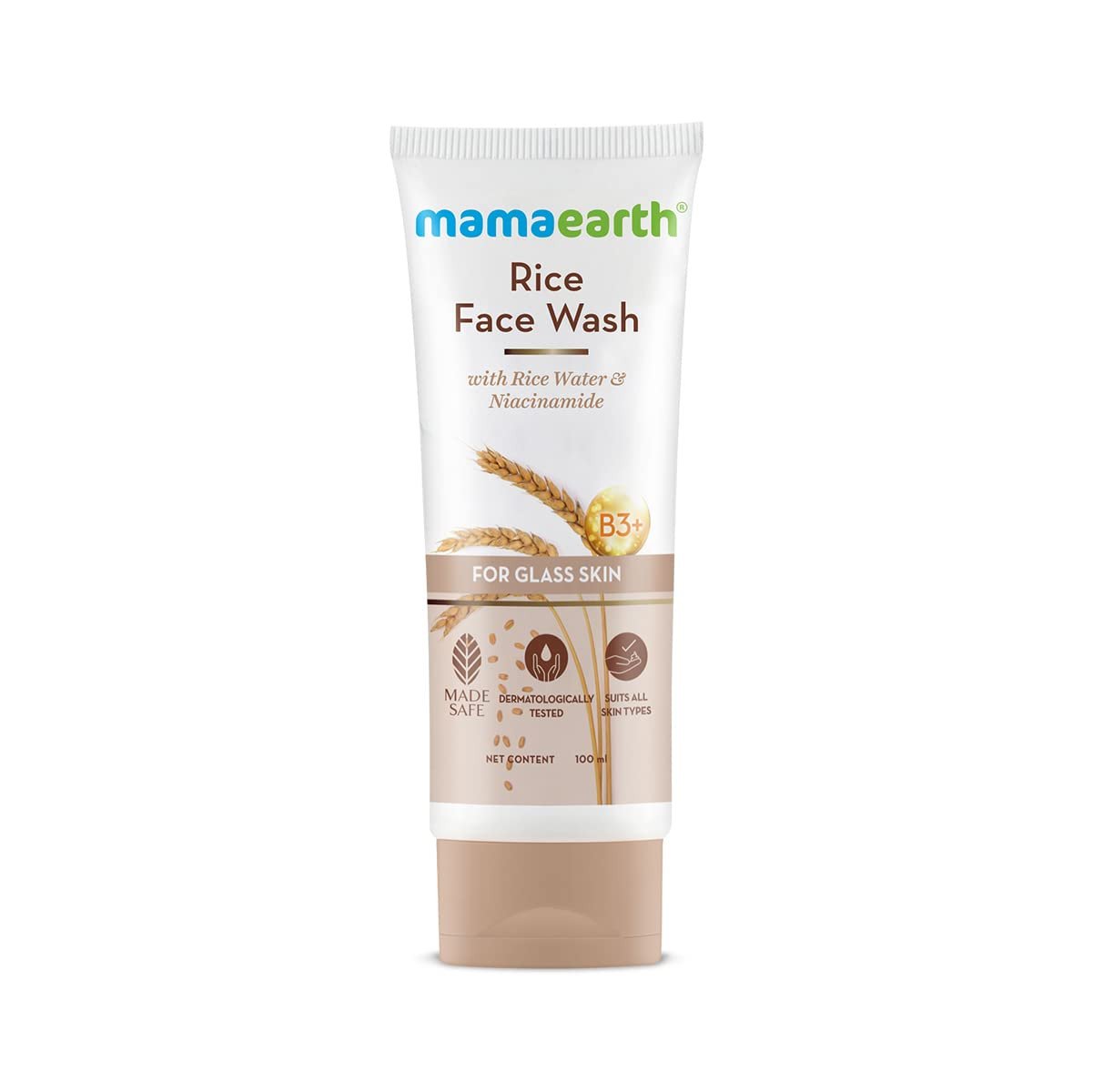 Mamaearth Rice Face Wash With Rice Water & Niacinamide For Glass Skin - 100g