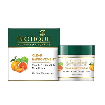 Biotique Advanced Organics Clear Improvement Vitamin C & Gotu Kola Night Cream 50Gm