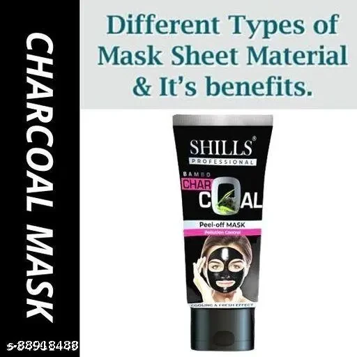 Shills Bamboo Charcoal Peel-Off Mask Pollution Control (120ml Pack Of 1)