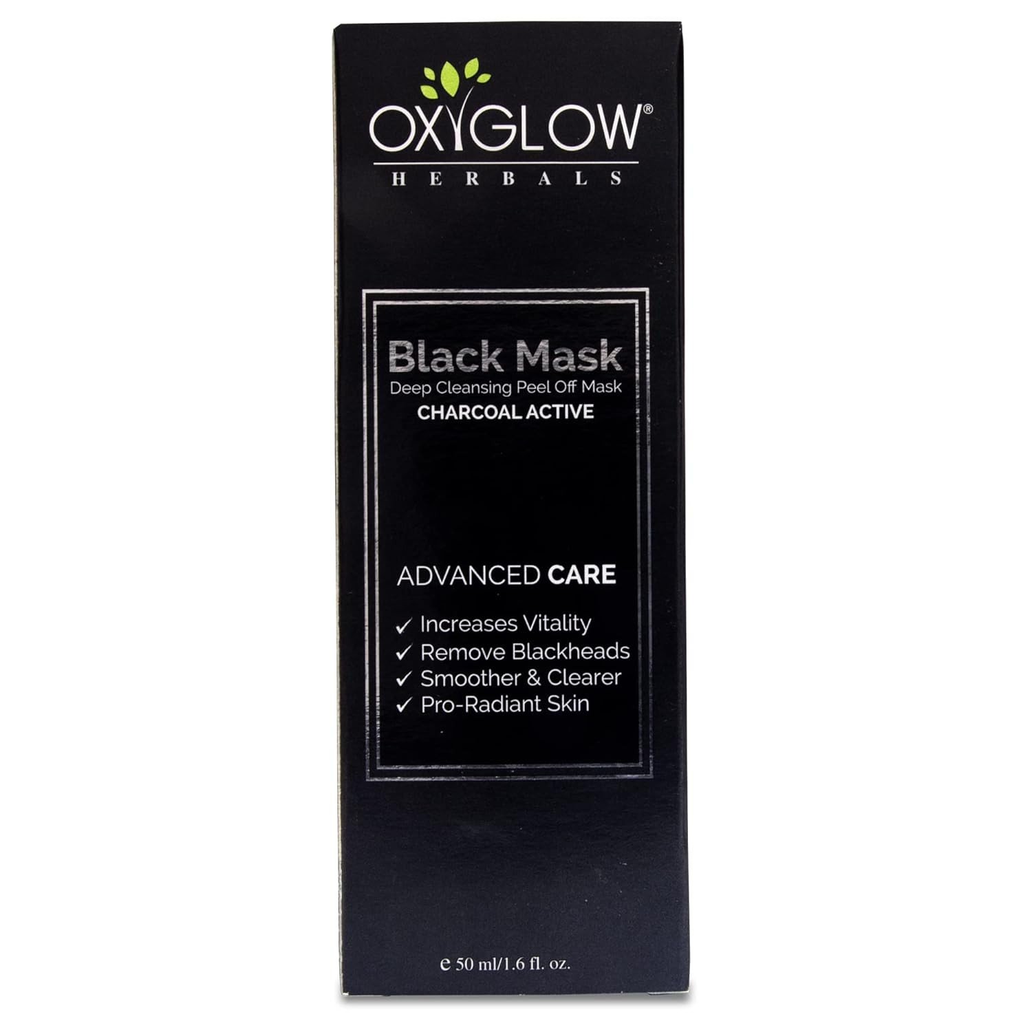 Oxyglow Herbal face mask with activated Charcoal face cream 50ML | Pack of 1 | for women | for Men