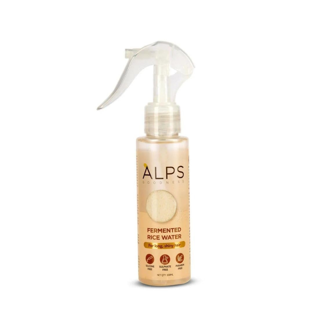 Alps'-Goodness Fermented Rice Water Spray for Hair Growth and Skin Toner | Nourish and Strengthen Roots | Replenishes Keratin | Hair ReGrowth | All Hair Type and All Skin