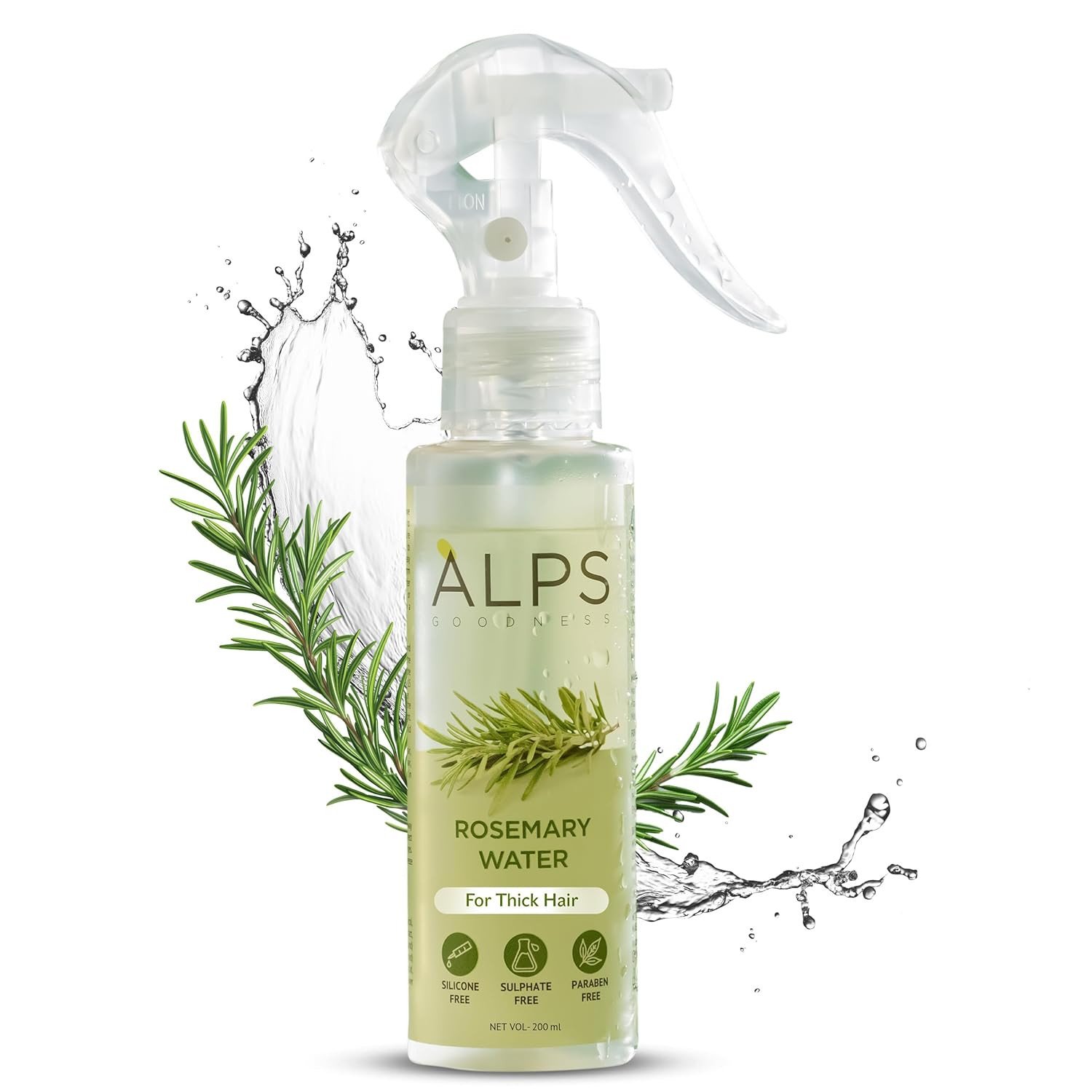 Alps Goodness Rosemary Water Spray For Hair Growth  | Hair Spray for Regrowth | Rosemary Hair Mist | Adds Shine | Helps Reduce Hairfall | Strengthens Hair | Suitable For All Hair Types