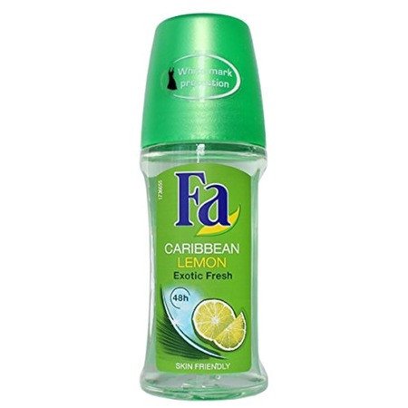 Fa Caribbean Lemon 24h Deo Roll on Glass Bottle