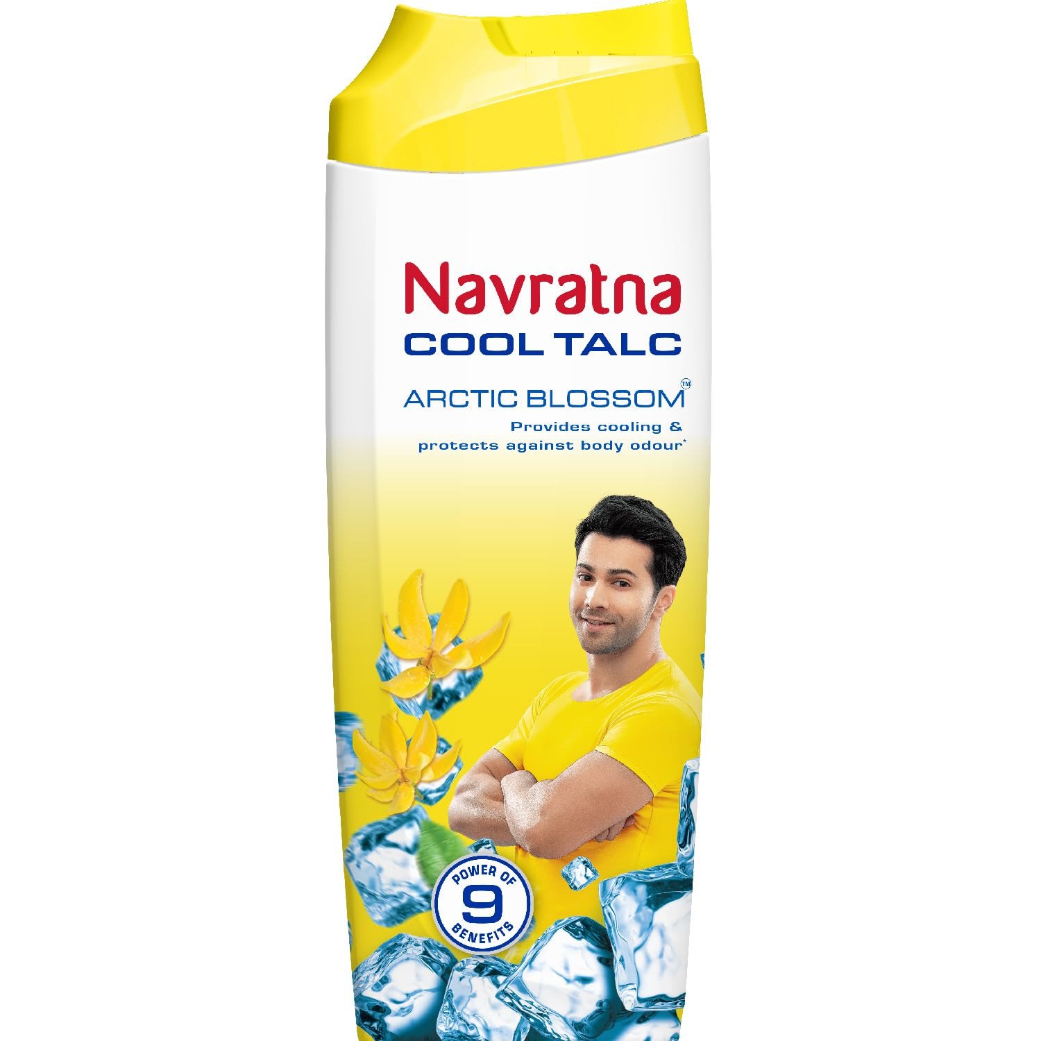 Navratna Cool Arctic Blossom Talc | Instant Sweat Absorption and Cooling Relief |Body Odour Protection | Long Lasting Freshness and Fragrance, Thanda Thanda Cool Cool Talcum powder