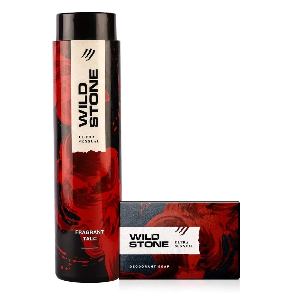 Wild Stone Ultra Sensual Soap75gm and Ultra Sensual Talcum Powder 100gm