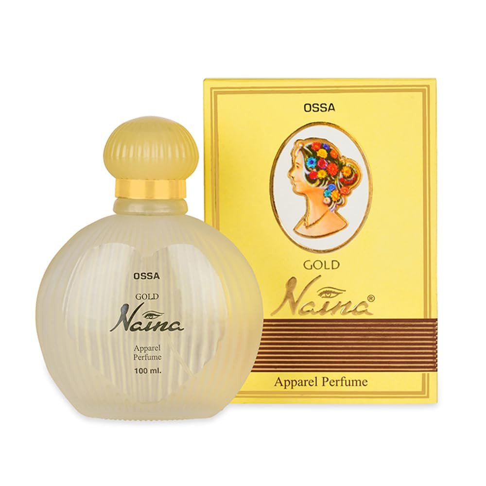 OSSA Gold Naina Eau De Parfum Unisex Liquid Perfume With Musky And Ambery Notes|Long Lasting Edp 30Ml - Best Gift for Diwali