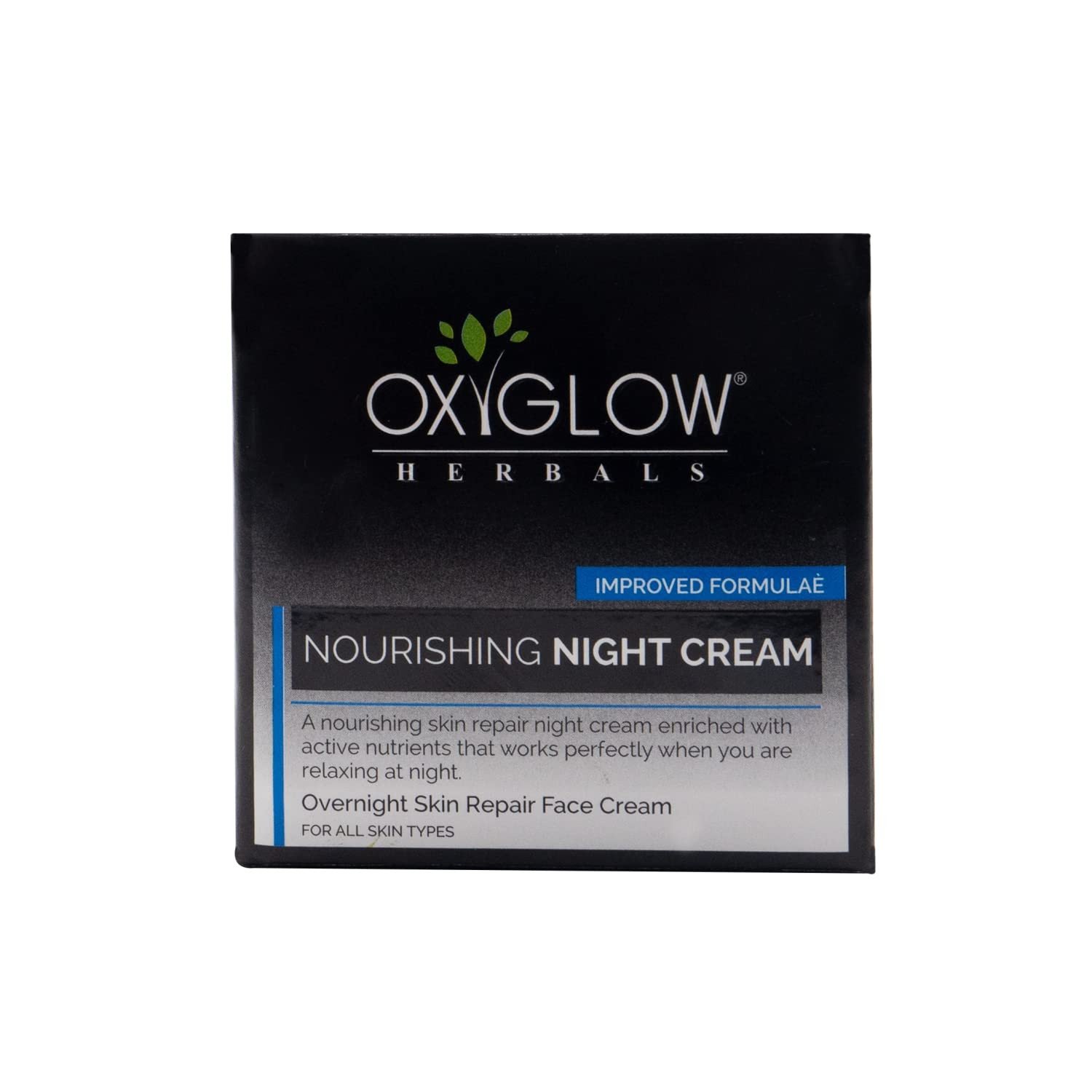 Oxyglow Nourishing Night Cream with Beeswax, Glycerine, Jojoba Oil, Pola Wax, Wheat Germ Oil, Almond Oil and Chamomile for Body Cream all type of Skin White |50G (Pack of 1)