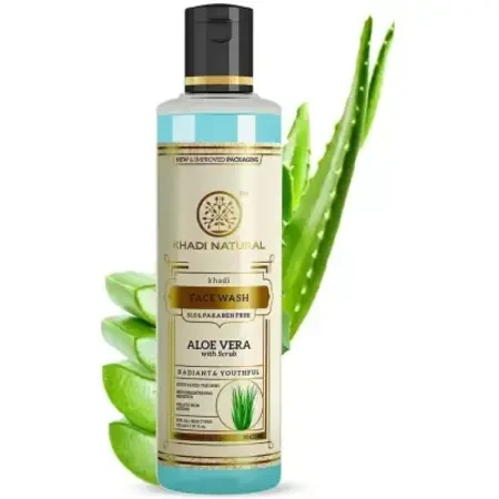 KHADI NATURAL Ayurvedic Aloevera With Scrub Sls and Paraben Free, 210ml Face Wash  (210 ml)