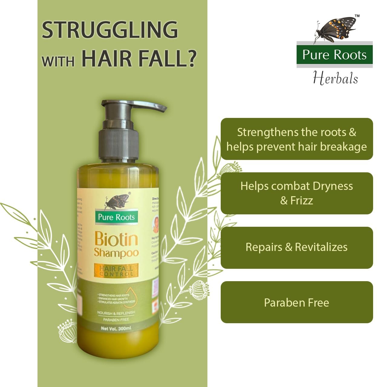 Pure Roots Biotin Shampoo