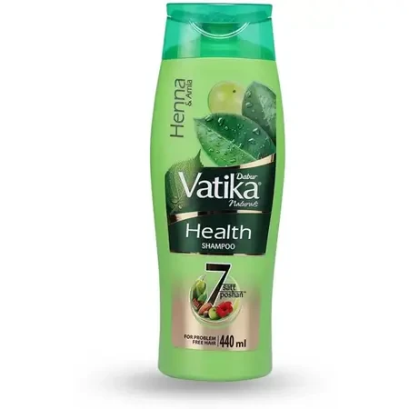 DABUR VATIKA Health Shampoo, With 7 natural ingredients, Controls Frizz