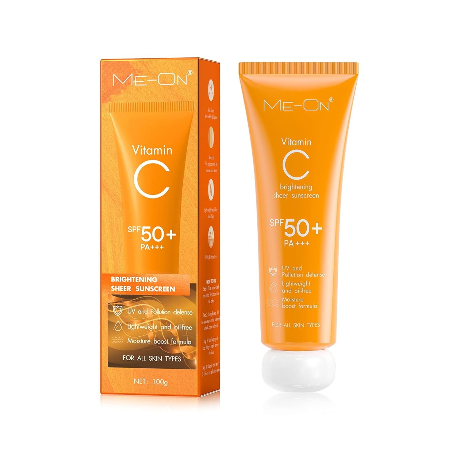 ME-ON Vitamin C Sunscreen For All Skin Type Lotion (Spf 50+, Pa+++) (1)