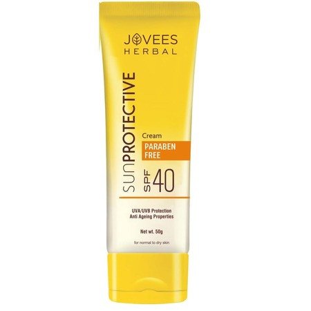 Jovees Herbal Sun Protective Sunscreen SPF 40, | Lightweight and Oil Free - UVA & UVB Protection | Normal to Dry Skin Types | Paraben & Alcohol Free