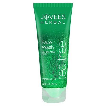 Jovees Herbal Tea Tree Oil Control Face Wash For Oily and Sensitive Skin | Paraben and Alcohol Free