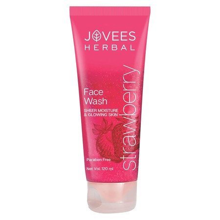 Jovees Herbal Strawberry Face Wash with Strawberry Extracts | For Normal to Dry Skin | For Women/Men | For Hydrating & Glowing Skin