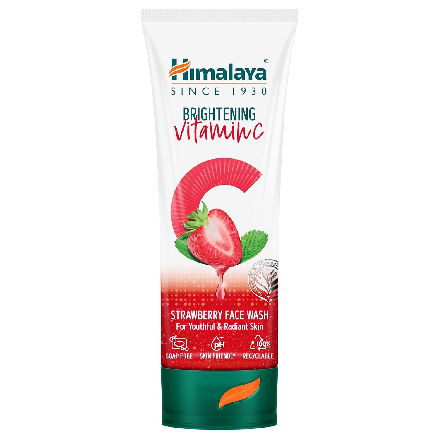 Himalaya Brightening Vitamin C Strawberry Face Wash | Brightening Face Cleanser | Remove Dull Skin | 100ml