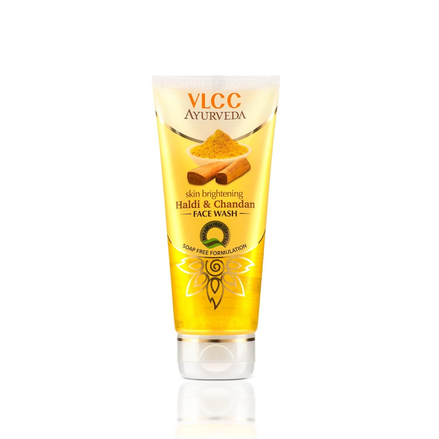 VLCC Ayurveda Skin Brightening Haldi & Chandan Face Wash -100ml- For Skin Brightening. Soap Free, Paraben and Synthetic colorant free.