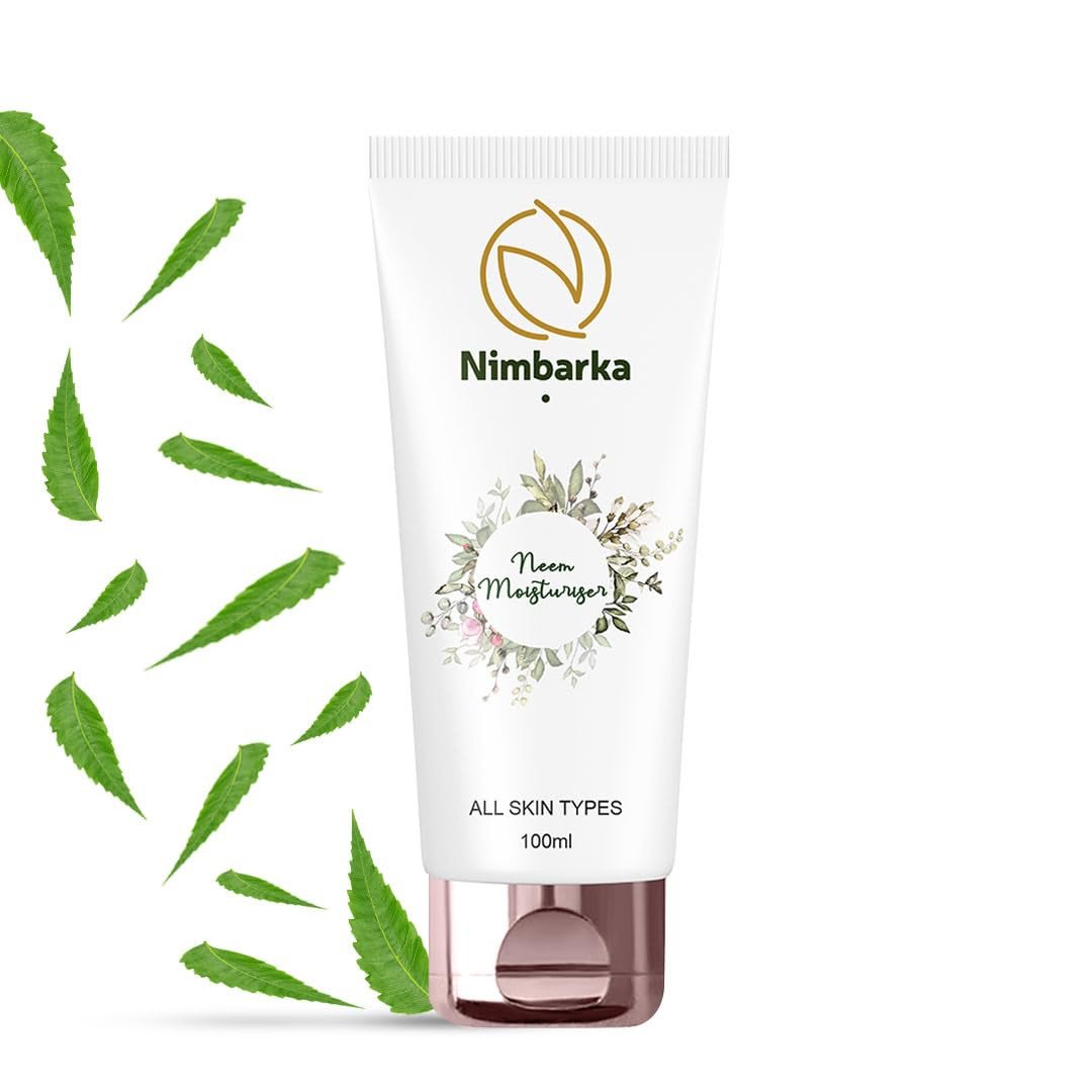 Nimbarka Neem Face Moisturizer | Hydrating & Nourishing Skin Cream for All Skin Types | Anti-Aging & Blemish Control with Neem Extract 100ml