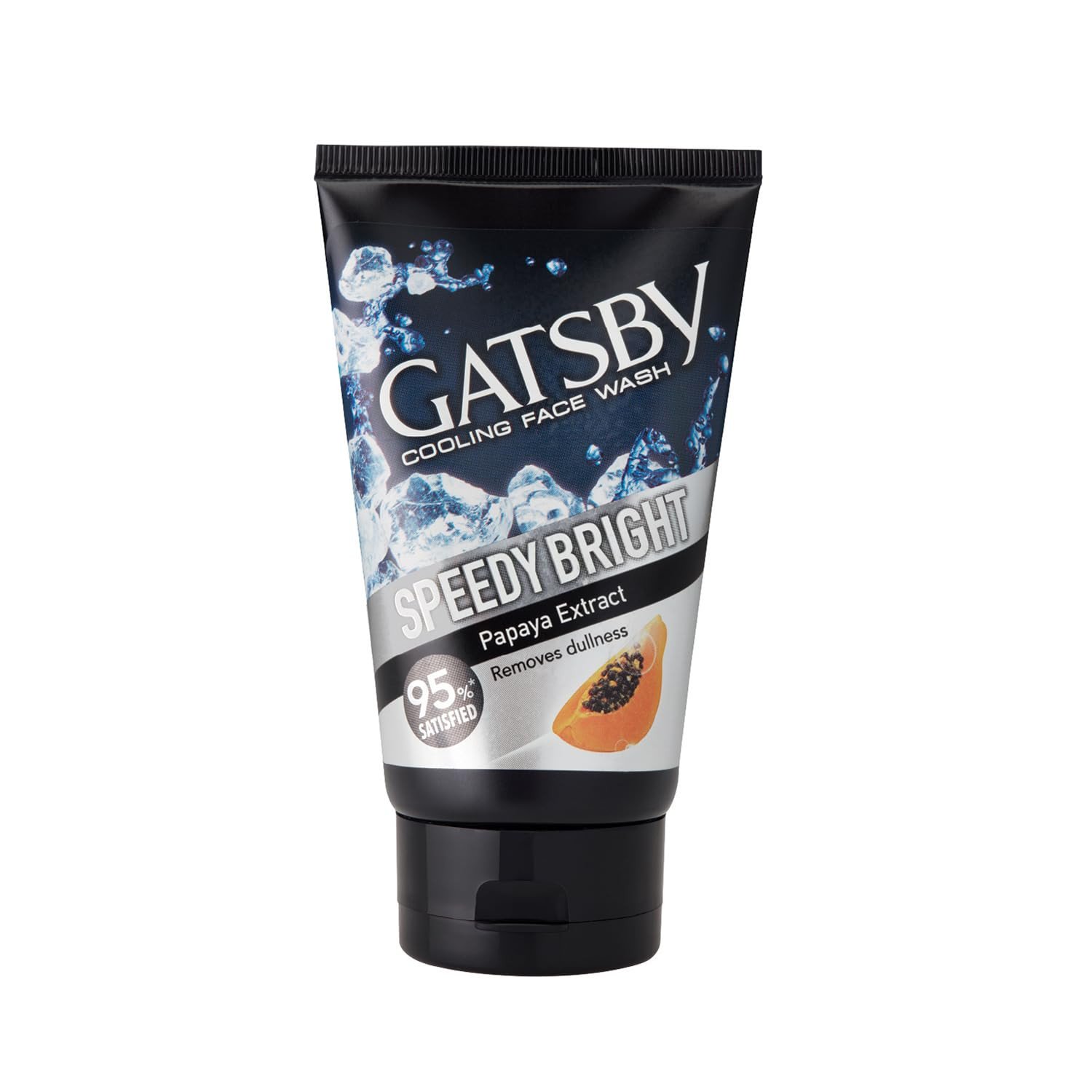 Gatsby Cooling Face Wash - Clear Whitening, Contains Papaya & Yam Bean Extracts, Removes Dullness, Speedy Bright