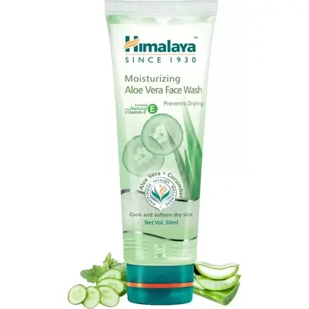 Himalaya Herbals Moisturising Aloevera Face Wash (50ml)