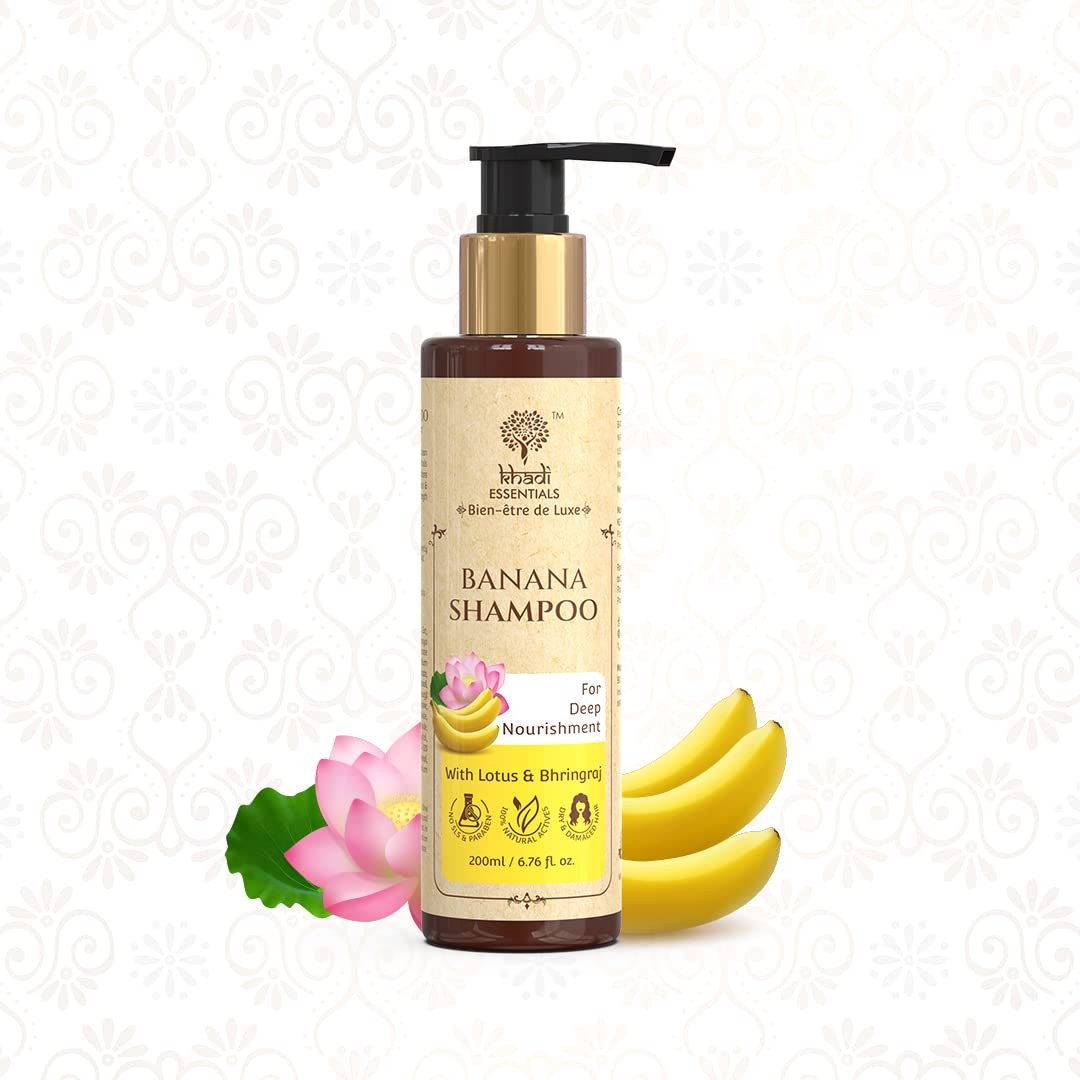 Khadi Essentials Bhringraj Shampoo For Women & Men With Amla For Dry And Frizzy Hair, Sulphate And Paraben Free - 200ml