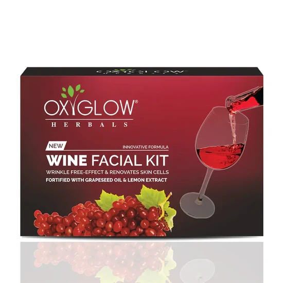 Oxyglow Wine Facial Kit Renovates Skin Cells