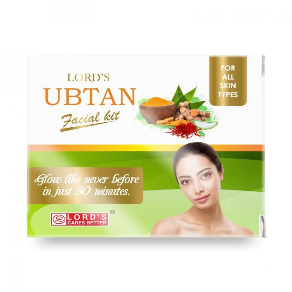 Lords Ubtan Facial Kit For All Skin Types, | Ubtan Cleanser, Ubtan Scrub, Ubtan Soothing Gel, Ubtan Massage Cream, Ubtan Face Pack, Vitamin C Moisturizer