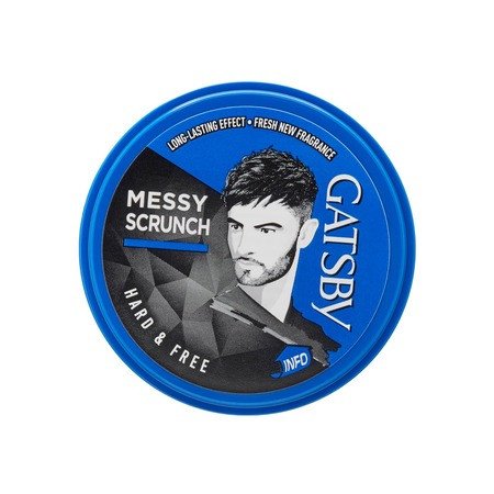 Gatsby Hair Styling Wax - Hard & Free, For Messy Scrunch Style, Non Sticky, Anytime Re-Stylable & Easy Wash Off