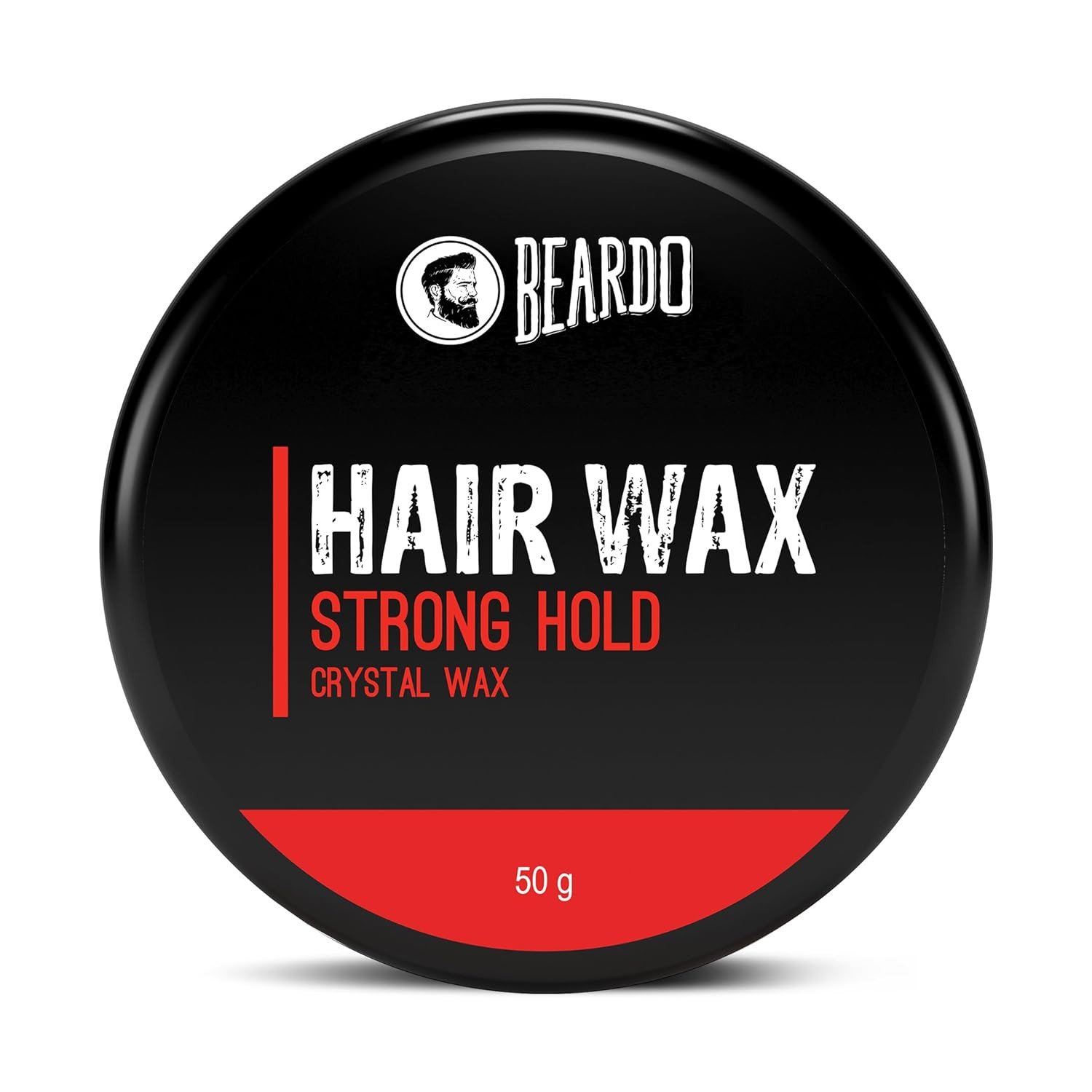 Beardo Stronghold Hair Wax For Men, | Crystal Hair Wax with Aloe Vera & Castor Oil | Hair Wax Men | Hair Styling Wax for Glossy Finish & Shine | Strong Hold Hair Wax