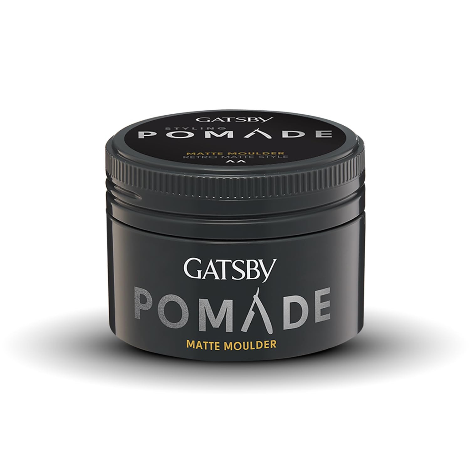 Gatsby Styling Pomade - Matte Moulder | For Retro Matte Style | Unique Hybrid Type Pomade | Volumizing Natural Finish & Long Lasting Hold | Water Based | Perfect For Shaping High Rise Hairstyle | 75gm