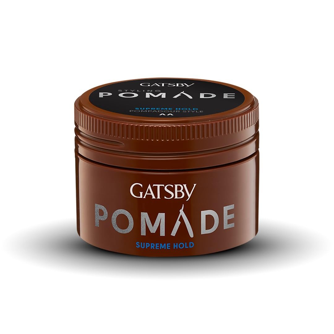 GATSBY Styling Pomade Wax Supreme Hold, 75 g,Brown