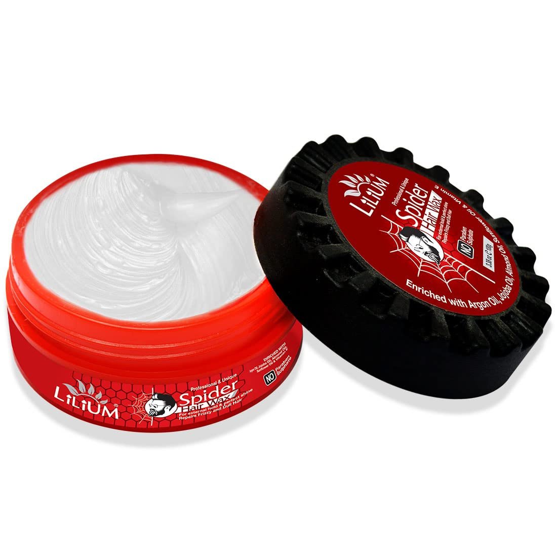 Lilium Spider Hair Wax for External Hold & Perfect Shine Repairs Frizzy and Dull Hair, 100g