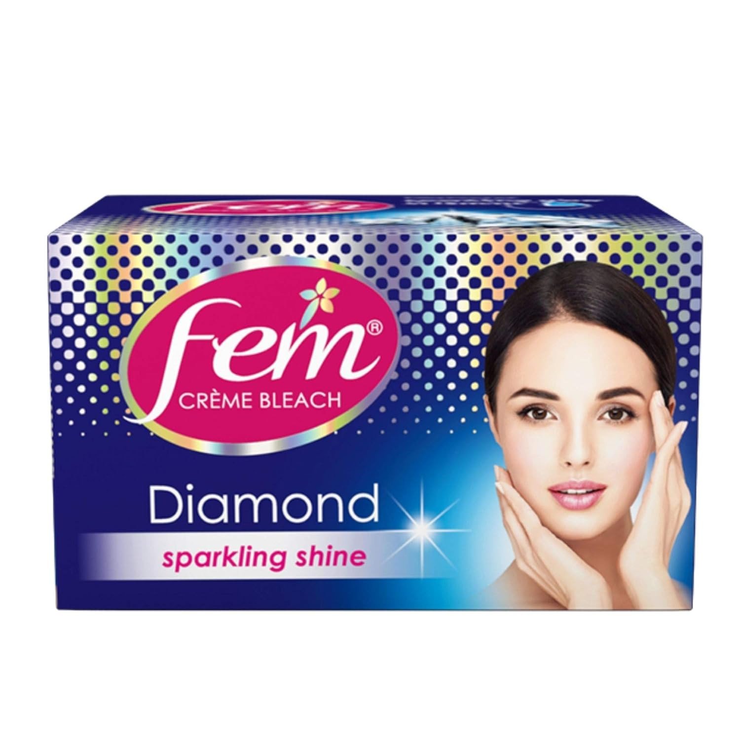 Fem Fairness (Diamond) Crème Bleach - 30g | Advanced Skin Brightening System | Enriched with Goodness of Diamond | With Rejuvenating Fragrance | No Added Parabens, Silicones & Ammonia