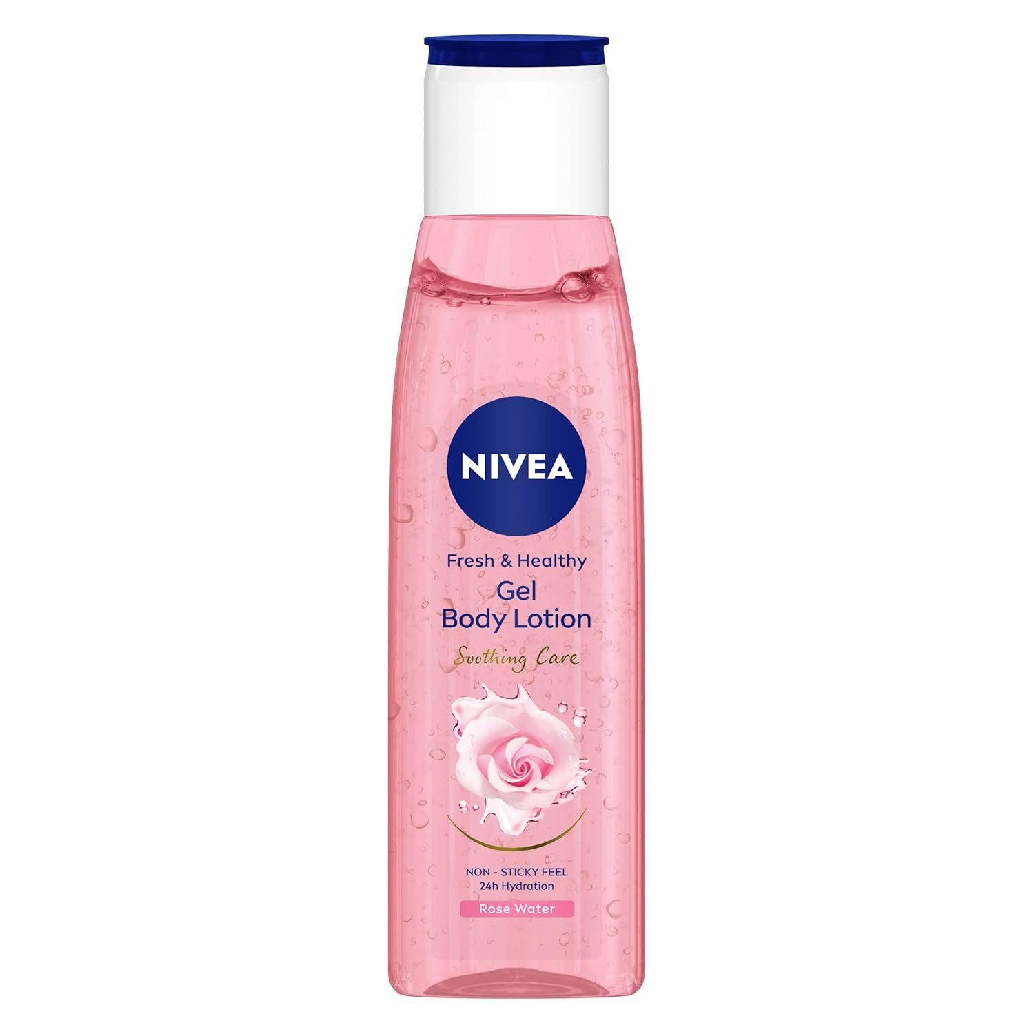 NIVEA Gel Body Lotion 75 ml | Rose | Refreshing Care For 24H Hydration | Non-Sticky | Fast Absorbing for Fresh And Healthy Skin