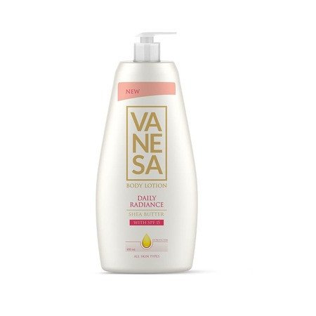 VANESA Shea Butter Body Lotion - 400ML| Daily Radiance With SPF 15 Moisturizer With Non-Greasy Formula And Glowing Skin | For All SKin Types