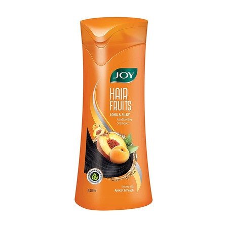 Joy Hair Fruits Long & Silky Conditioning Shampoo Enriched with Apricot & Peach, 340 ml