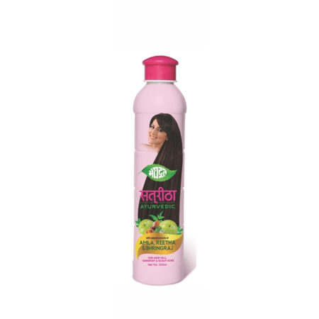 Meghdoot Ayurvedic Satreetha Shampoo with extracts of Amla, Reetha and Bhringraj for Hair-fall Control |Dandruff Control|Scalp Acne