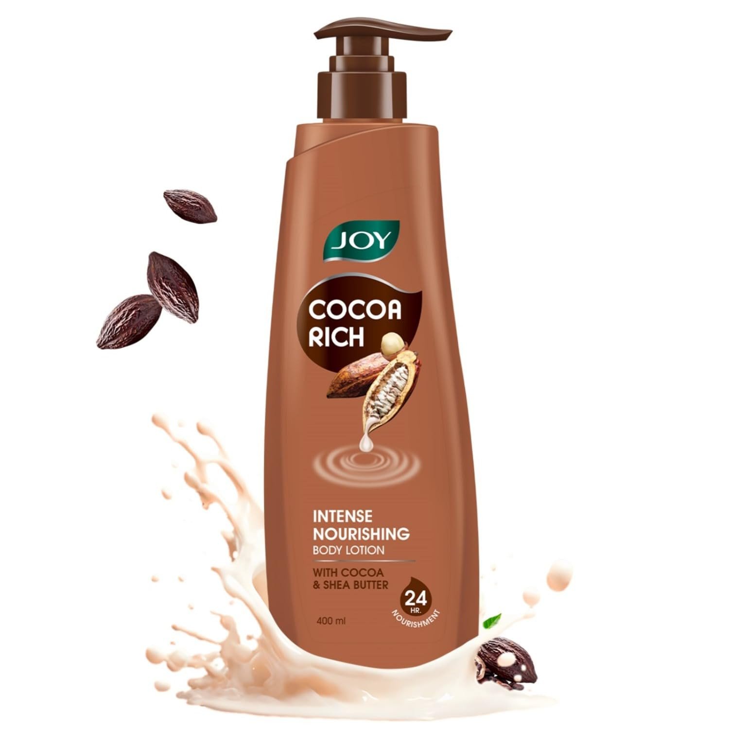 Joy Cocoa Rich Intense Nourishing Body Lotion for Winters | Cocoa Butter & Shea Butter Body Lotion For Dry Skin | Body Lotion For Women & Men, Suitable for All Skin Types - 400ml