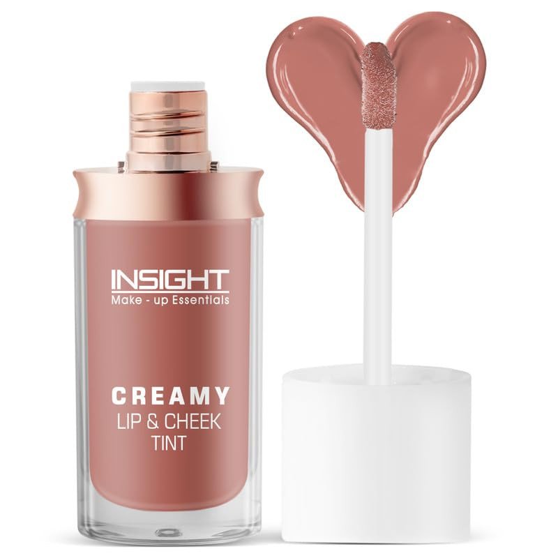 Insight Cosmetics Creamy Lip & Cheek Tint | Dewy & Radiant Finish | Lightweight Blush | Ultra-Pigmented Formula | Buildable Liquid Blush, 7.5gm B11