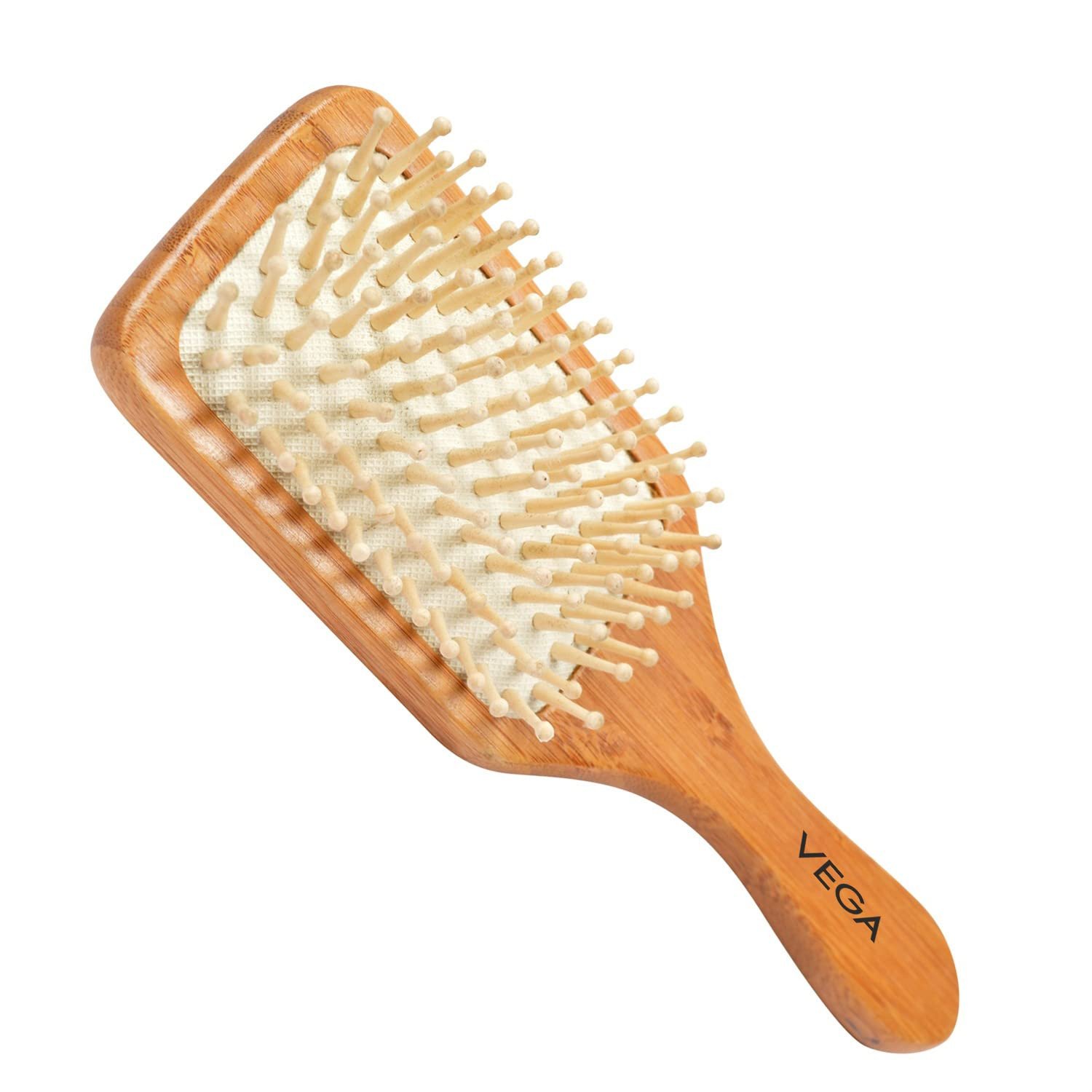 Vega Wooden Bristle Paddle Hair Brush (India's No.1* Hair Brush Brand) For Men and Women E2 PBB